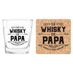 Coffret le whisky de papa verre dessous liege