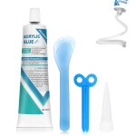 Colle acrylique, mastic translucide imperm�able, r�sistant aux hautes temp�ratures pour collage de pc, ...