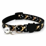 Collier pour animaux de compagnie chat chien couleur or etoiles et lune collier pour animaux de compagnie ...