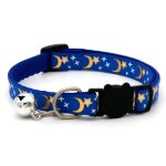 Collier pour animaux de compagnie chat chien couleur or etoiles et lune collier pour animaux de compagnie ...