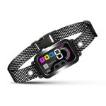 Collier anti aboiement pour chien 4 modes 8 niveaux ip67 anti fausse d�tection noir yonis