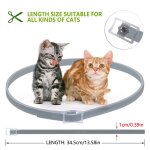 Collier anti - puces pour chat et chien, rpulsif anti - insectes naturel, huile essentielle, pour animaux ...