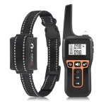 Collier antiaboiement pour chien avec t�l�commande 1000 m vibrations r�glables yonis