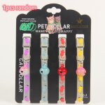 Collier en caoutchouc rglable pour animal de compagnie, cratif, lumineux, avec cloches, couleur alatoire, ...