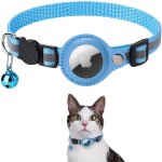 Collier chat airtag, accessoire compatible avec airtag apple? gps chat airtag non inclus?, collier avec ...