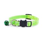 Collier pour chat etoiles et lune dores, avec boucle de scurit rflchissante et cloche rglables, ...