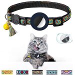 Collier pour chat etrangleur avec cloche etui en silicone r�glable pour - bleu marine