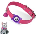 Collier chat - violet collier pour chat airtag support airtag boucle de s�curit�, collier chat personnalis� ...