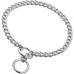 Collier pour chien en acier inoxydable avec cha�ne en m�tal et cale - t�te en p, accessoire de dressage ...