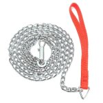 Collier pour chien avec cha�ne en m�tal robuste, 1. 6m, accessoire pour chiots, laisse pour la marche, ...