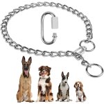 Colliers de chien de chaîne, collier etrangleur pour chien, collier contrôle réglable en acier solide ... Colliers de chien de chaîne, collier etrangleur pour chien, collier contrôle réglable en acier solide ...