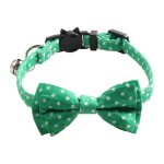 Collier de nol pour chien et chat, noeud rouge, flocon de neige, rglable, cravate pour animaux de compagnie, ...