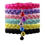 Collier tressé pour chien, chiot, chat, avec cloche réglable, accessoire pour animaux de compagnie Collier tressé pour chien, chiot, chat, avec cloche réglable, accessoire pour animaux de compagnie