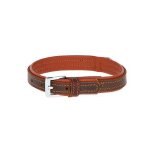 Collier pour chien en cuir brun - combinaison largeur et taille: largeur - 40 mm, taille - 56 - 64 cm ...