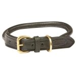 Collier pour chien en cuir roul� weatherbeeta 2xl mixte noir