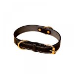 Collier de chien en cuir v�ritable, collier de chien robuste, collier de chien large pour petit chien, ...