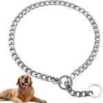 Collier pour chien collier etrangleur réglable acier solide chaîne en métal pour animaux pour petite ... Collier pour chien collier etrangleur réglable acier solide chaîne en métal pour animaux pour petite ...