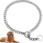 Collier pour chien collier etrangleur réglable acier solide chaîne en métal pour animaux pour petite ... Collier pour chien collier etrangleur réglable acier solide chaîne en métal pour animaux pour petite ...