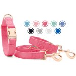 Collier de chien et laisse en cuir souple, réglable en 3 longueurs laisse pour chien et collier ensemble ... Collier de chien et laisse en cuir souple, réglable en 3 longueurs laisse pour chien et collier ensemble ...
