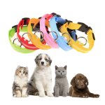 Collier de chien led en nylon rechargeable par usb, produit lumineux pour animaux de compagnie, brille ...