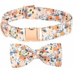 Collier pour chien avec noeud papillon amovible, collier de dressage tendance, collier r�glable en coton ...
