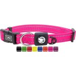 Collier chien nylon, rflchissante, rglable nombreuses couleurs & tailles pour petit, moyen gros & ...