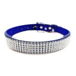 Collier pour chien a paillettes, strass, breloques, confortable, en daim, fiber de cristal, pour animaux ...