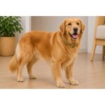 Collier pour chien virginia en cuir l 43 - 53cm 25mm vert