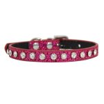 Collier en cuir pu pour petit chien et chat, strass, rglable, dcoration de luxe, pour chaton, chiot, ...