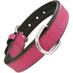 Collier en cuir rembourr avec anneau en forme de d pour chien - gloria - accessoire pour animal - blanc ...