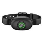 Collier de dressage antiaboiement pour chien d�tection automatique ipx7 noir yonis
