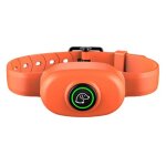 Collier de dressage antiaboiement pour chien d�tection automatique ipx7 orange yonis