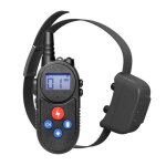 Collier de dressage canin rechargeable etanche a t�l�commande 4 modes noir yonis