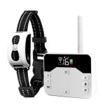 Collier de dressage pour chien avec cl�ture electronique sans fil ipx7 10 a 300 m blanc yonis