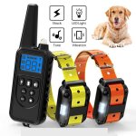 Collier de dressage pour chien collier electrique r�glable etanche contr�le a distance 800m collier anti ...