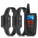 Collier de dressage pour chien sonore et vibrant 2 r�cepteurs port�e 1000 m yonis
