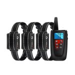 Collier de dressage pour chien t�l�commande 1000 m 3 r�cepteurs son vibration yonis