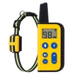 Collier de dressage pour chien t�l�command� 800 m etanche 5 niveaux 3 modes kaki yonis