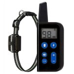Collier de dressage pour chien t�l�command� 800 m etanche 5 niveaux 3 modes noir yonis
