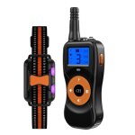 Collier de dressage pour chien t�l�command� etanche ipx7 port�e 500 m orange yonis