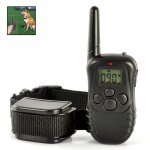 Collier dressage electronique chien t�l�commande jusqu'� 300 m�tre r�glable noir yonis