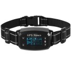Collier de dressage gps pour chien ecran oled port�e 2000 m etanche ipx6 noir yonis