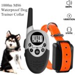 Collier d'entranement etanche pour chien, 1000m, tlcommande rechargeable, anti - aboiement, appareil ...