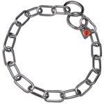 Collier etrangleur - chadog - 54cm x 3mm - acier inoxydable - taille moyen - noir