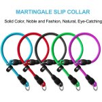 Collier etrangleur pour chien - collier de dressage en corde de nylon avec bouchon r�glable anti - traction ...