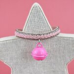 Collier en forme de cloche pour chien, ajustable, avec strass scintillants, accessoire pour animaux de ...