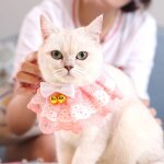 Collier foulard pour animaux de compagnie, mignon, bavoir pour chien, bandana, cravate, chiot, accessoire ...