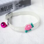 Collier lumineux pour chiens et chats, avec cloches scintillantes, brille dans la nuit, chane pour animaux ...