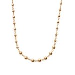 Collier maille boule plaqué or 18 carats bijoux - bijouxia Collier maille boule plaqué or 18 carats bijoux - bijouxia