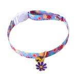 Collier a motif de fleurs pour animaux de compagnie, v�tement doux pour la peau, chats, chiens, colliers ...